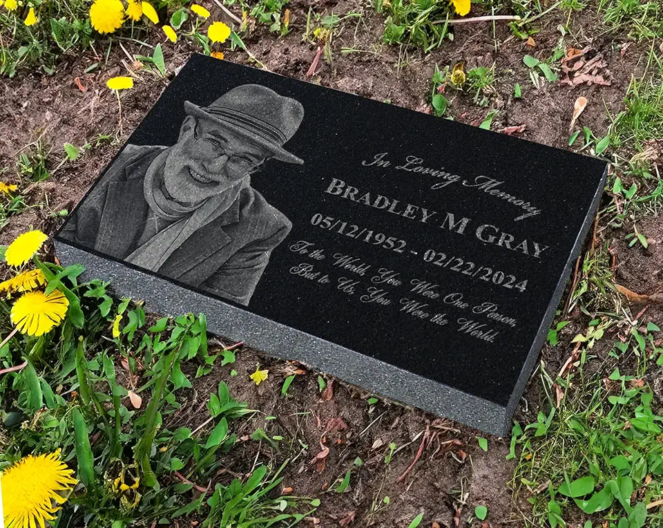 Custom Memorial Stone in Loving Memory Personalized Grave...