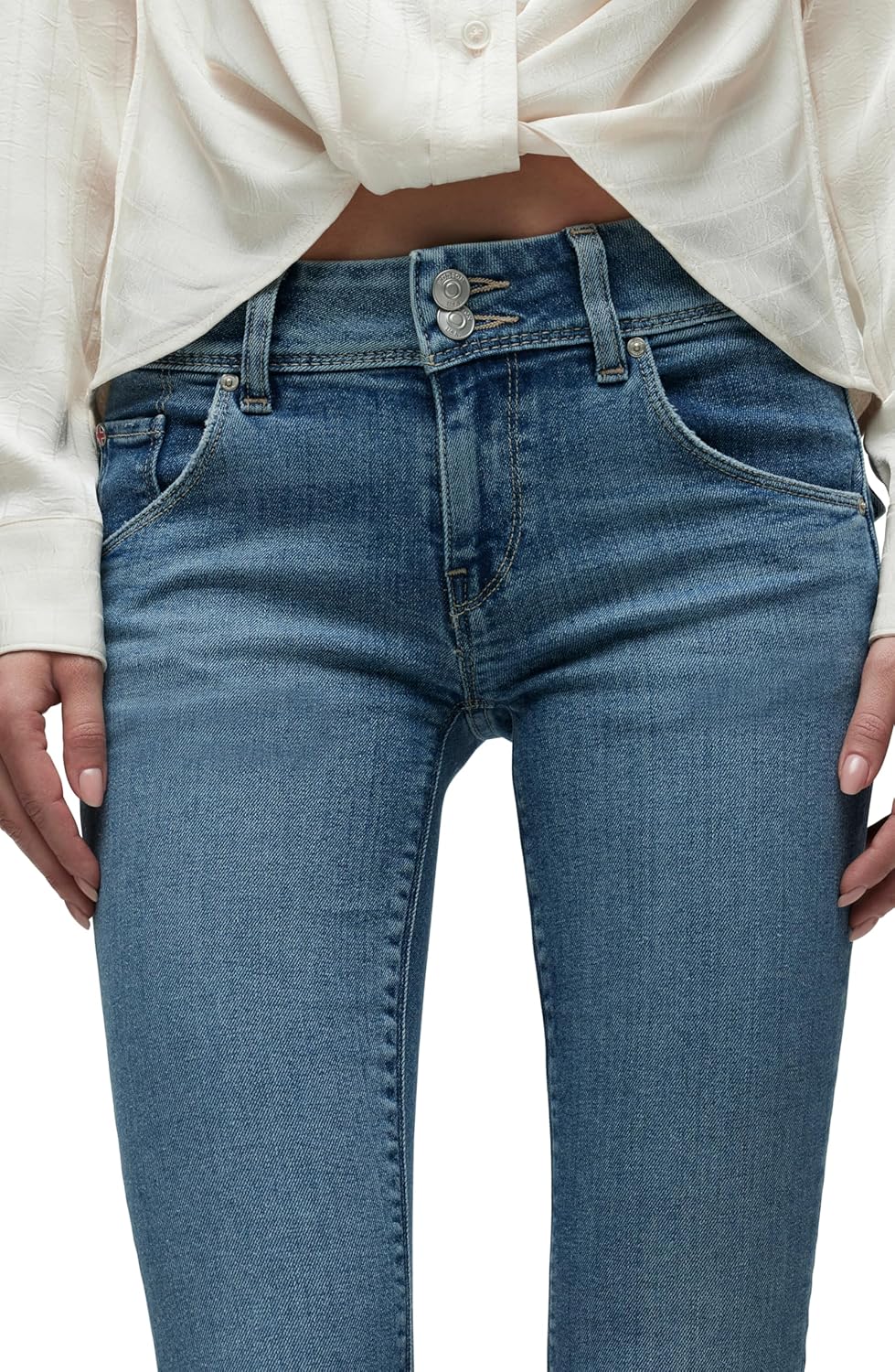 HUDSON Women's Beth Baby Bootcut Jean with Back Flap Pockets - Image 3