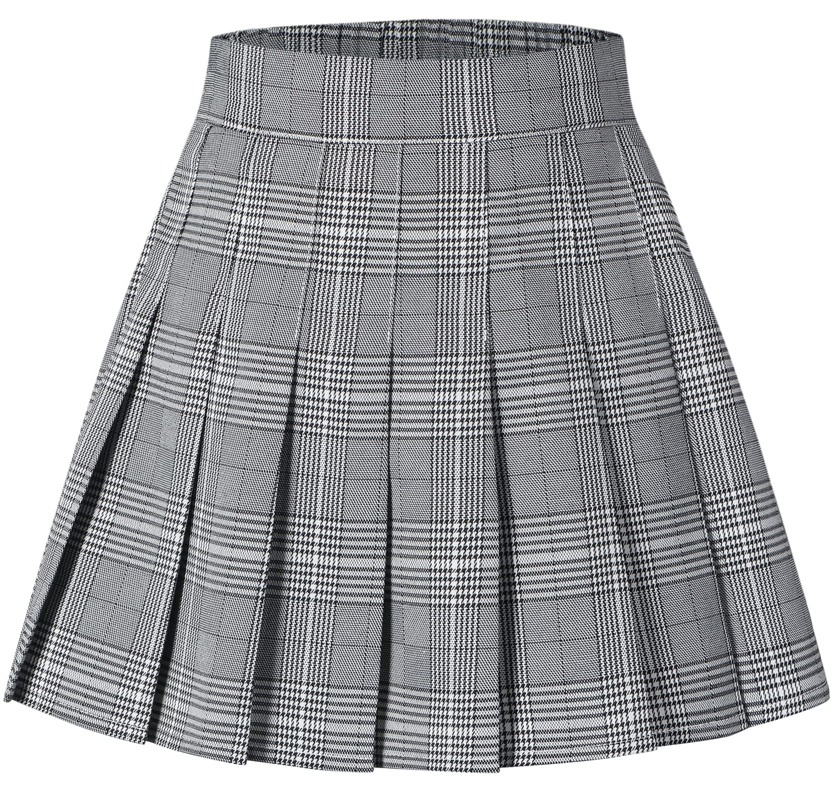 SANGTREE Falda plisada para niñas y mujeres, falda de uniforme con cintura elástica, 2 años - US 4XL