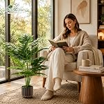 Der Rose Fake Plants Tall 28'' Artificial Plants for Living Room Home House Decor Indoor