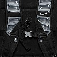 Vista 7 de Nike, Mochila Varsity Elite unisex (32L), negro/negro/plateado metálico, talla única