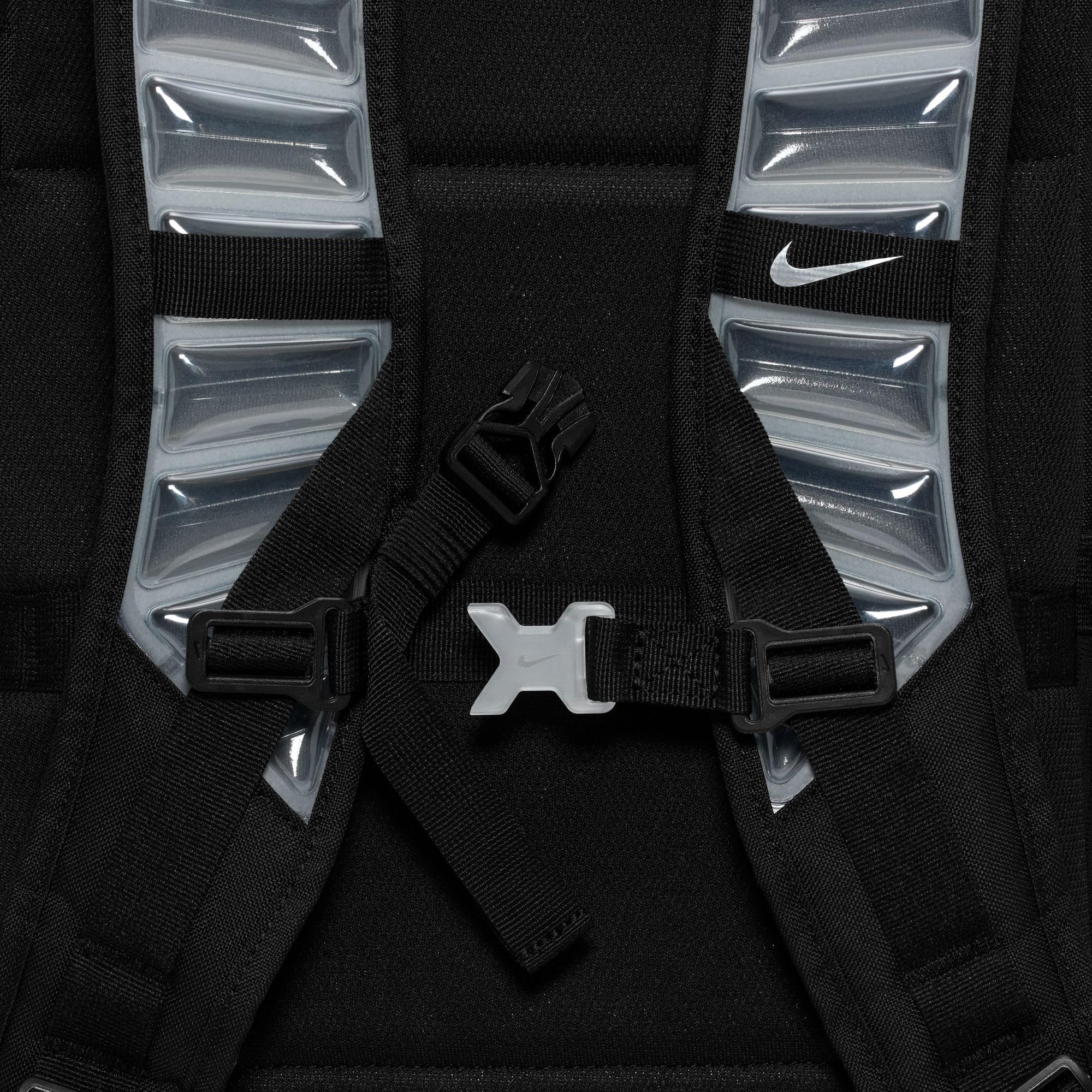 Nike Unisex Varsity Elite Bkpk Rucksäcke, Black/Black/Metallic Silver, One Size
