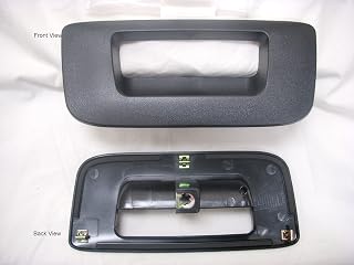 PT Auto Warehouse GM-3547A-BZK - Tailgate Handle Trim/Bezel, Textured Black - without Keyhole