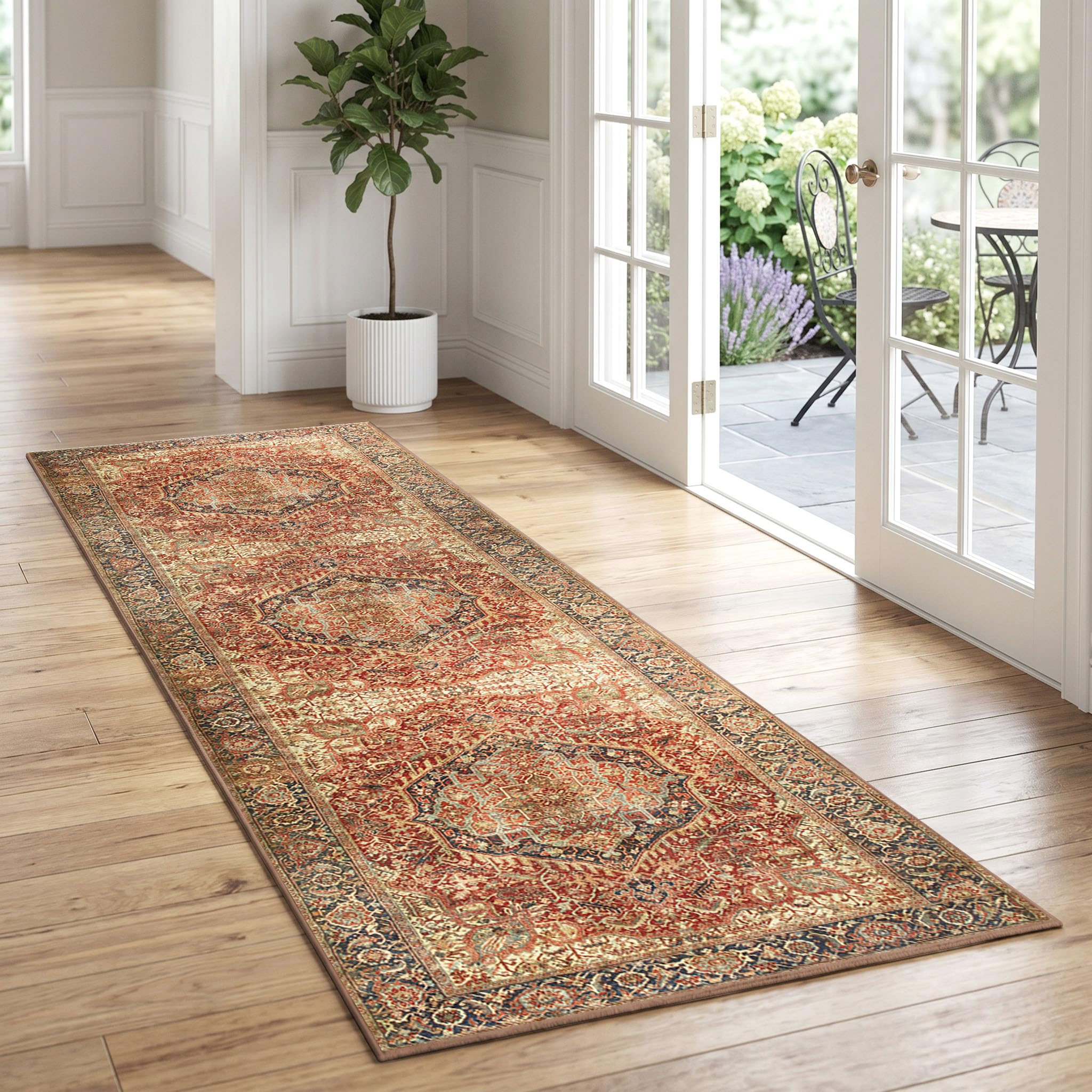 Aspire Homeware Rugs for Bedroom Living Room - Traditional Area Rugs 60x220 cm Majestic Cashmere Style Soft Short Pile Vintage Rug - Carpet for Dining Room Easy To Clean โ image 1