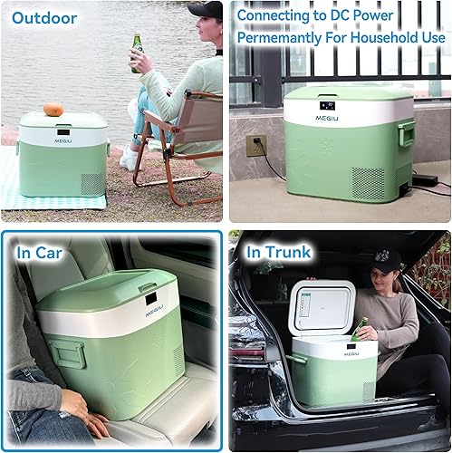 Miniatura 6 de Refrigerador portátil para automóvil de 12 voltios, 23 cuartos de galón (22 litros), congelador compresor enfriador 12V24V CC 110240 V CA para