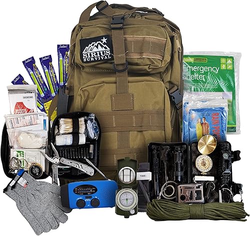 Mochila Bug Out Bag Kit ideal para la familia, mochila de supervivencia para terremotos, huracanes, inundaciones, tornados, incendios y otros
