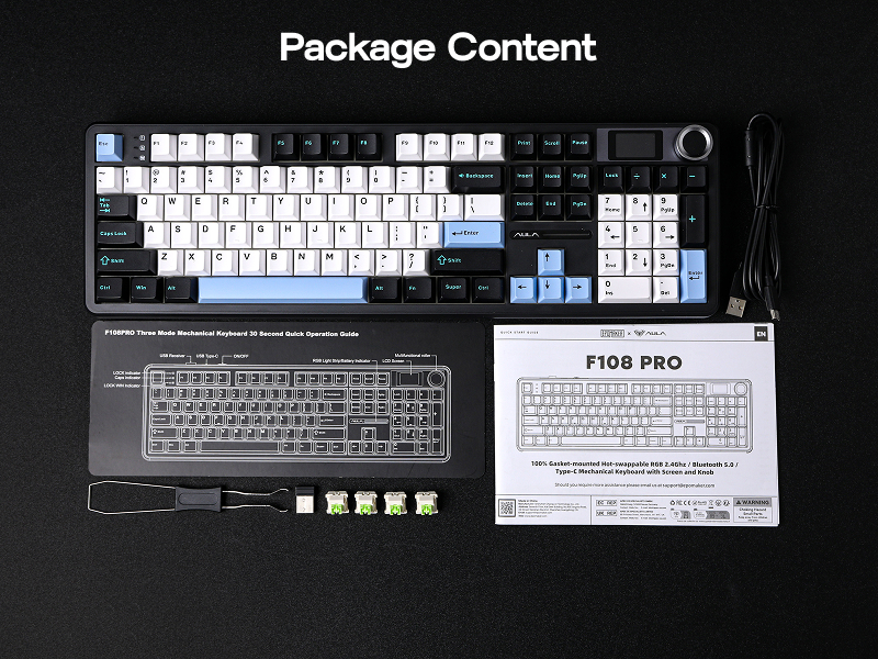 Amazon.com: EPOMAKER X Aula F108 PRO Wireless Gaming Keyboard with