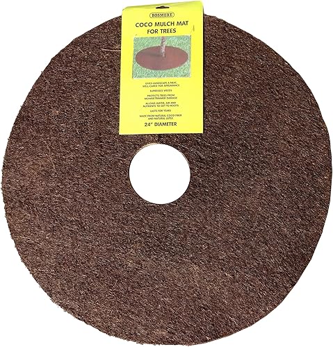 Miniatura 4 de Bosmere M236 - Alfombrillas de protección para árboles, paquete de 3, 30 pulgadas, marrón