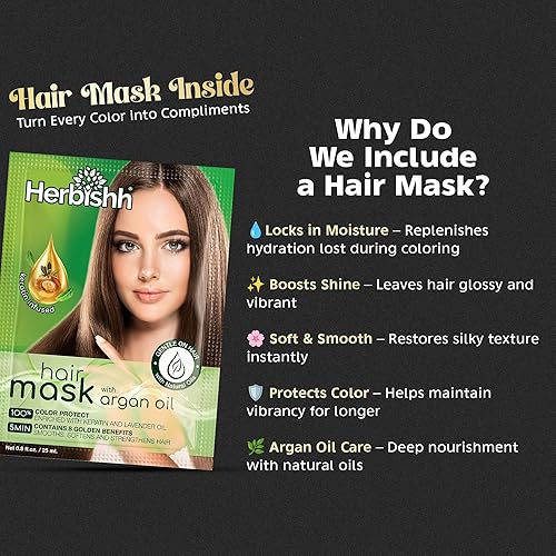 Miniatura 9 de Herbishh - Champú con color para cabello gris tinte de cabello natural colorea el cabello en minutos dura hasta 3 o 4 semanas 500 ml color de