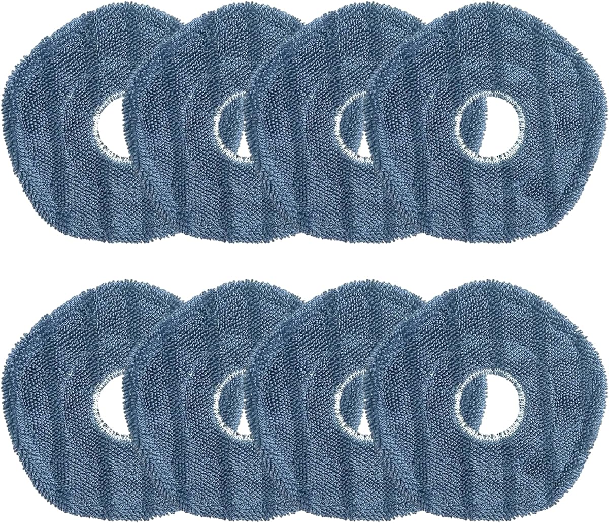 Loszaral 8Pcs X10 Pro Omni Mop Pads Accessories for Eufy X10 pro Omni – Washable Microfiber Mopping Cloth Refills, Reusable Replacement Pads for X10Pro Omni Robot Vacuum Cleaner