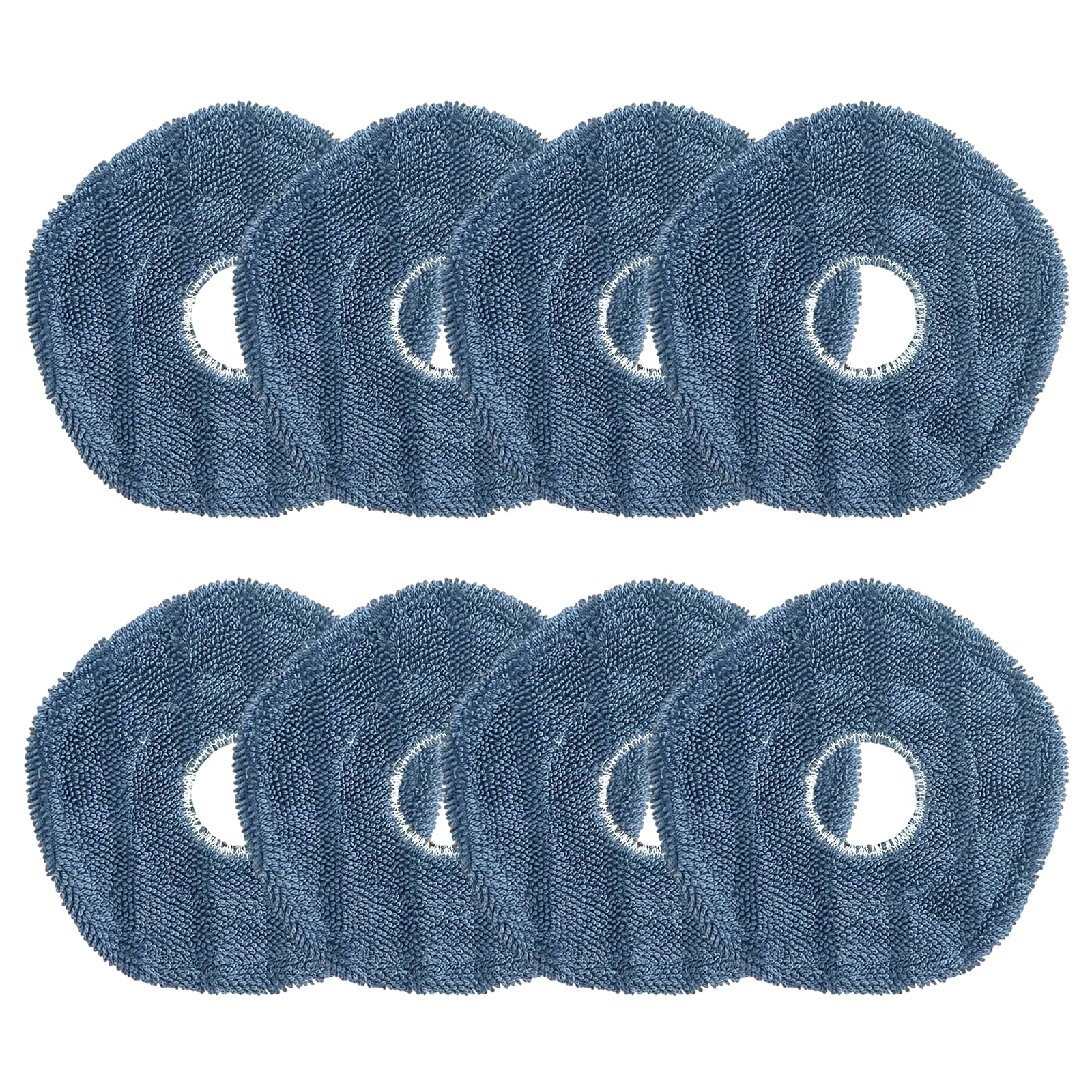 Auoiian 8-Pack X10 Pro Mop Pads Accessories for Eufy X10 Pro Omni – Premium Microfiber Reusable Replacement Pads Compatible with X10 Pro Omni Robot Vacuum & Mop