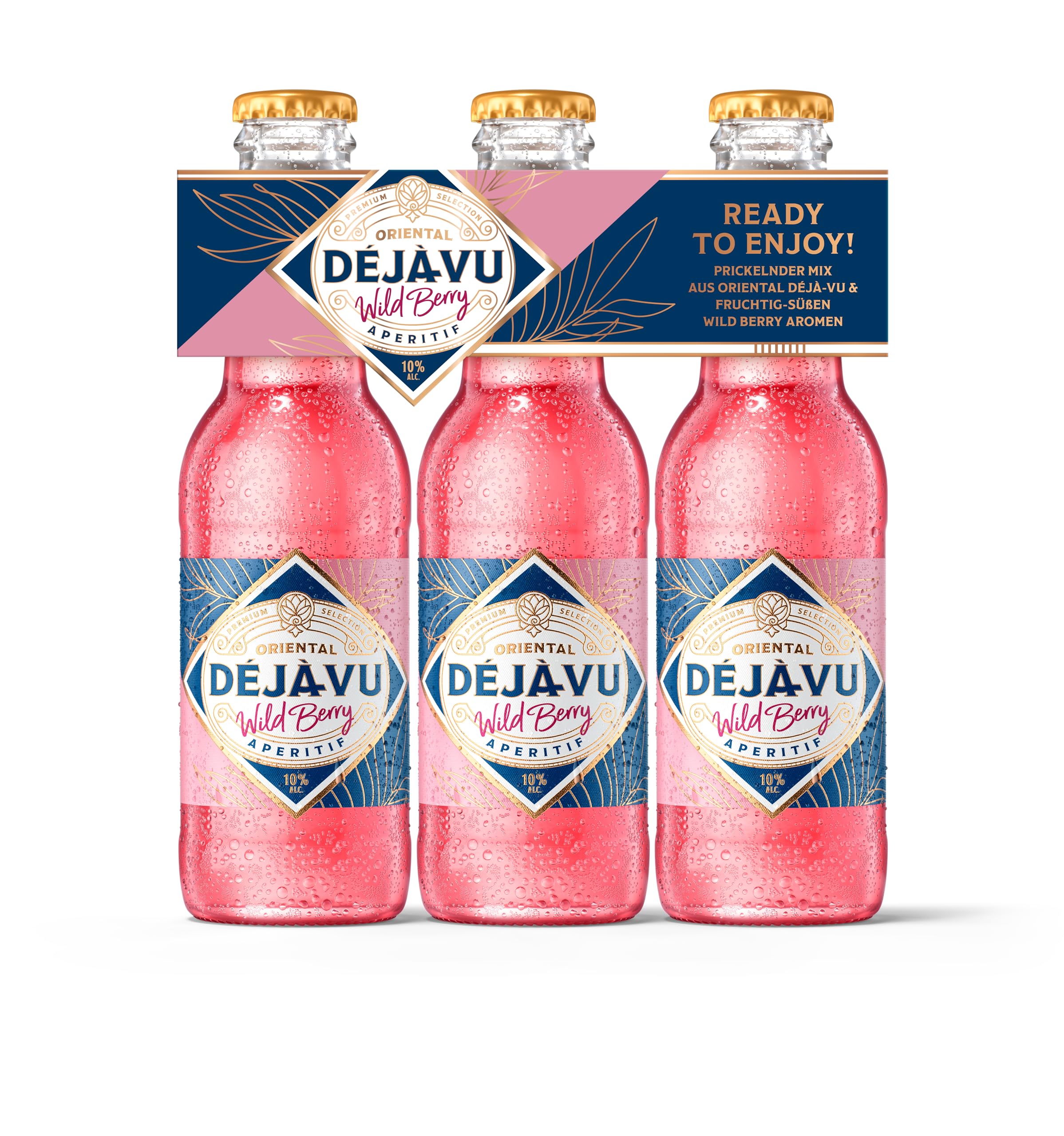 Oriental Déjà-Vu Wild Berry | Ready to Enjoy | Fruchtig-süßer Mix aus Oriental Déjà-Vu & Wild Berry Aromen | Fertig gemixt | Perfekt für spontane Genussmomente | 3 x 0,2 l