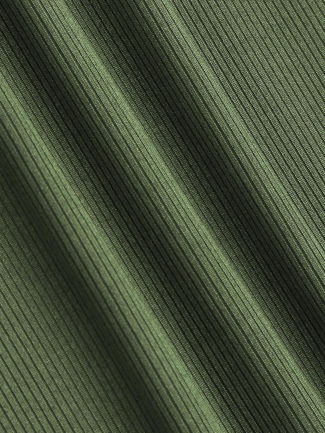 CIDER Long Sleeve Body Suits Womens V Neck Bodysuits Ruched Pleated Corset Bodysuit Leotard Trendy - Image 2