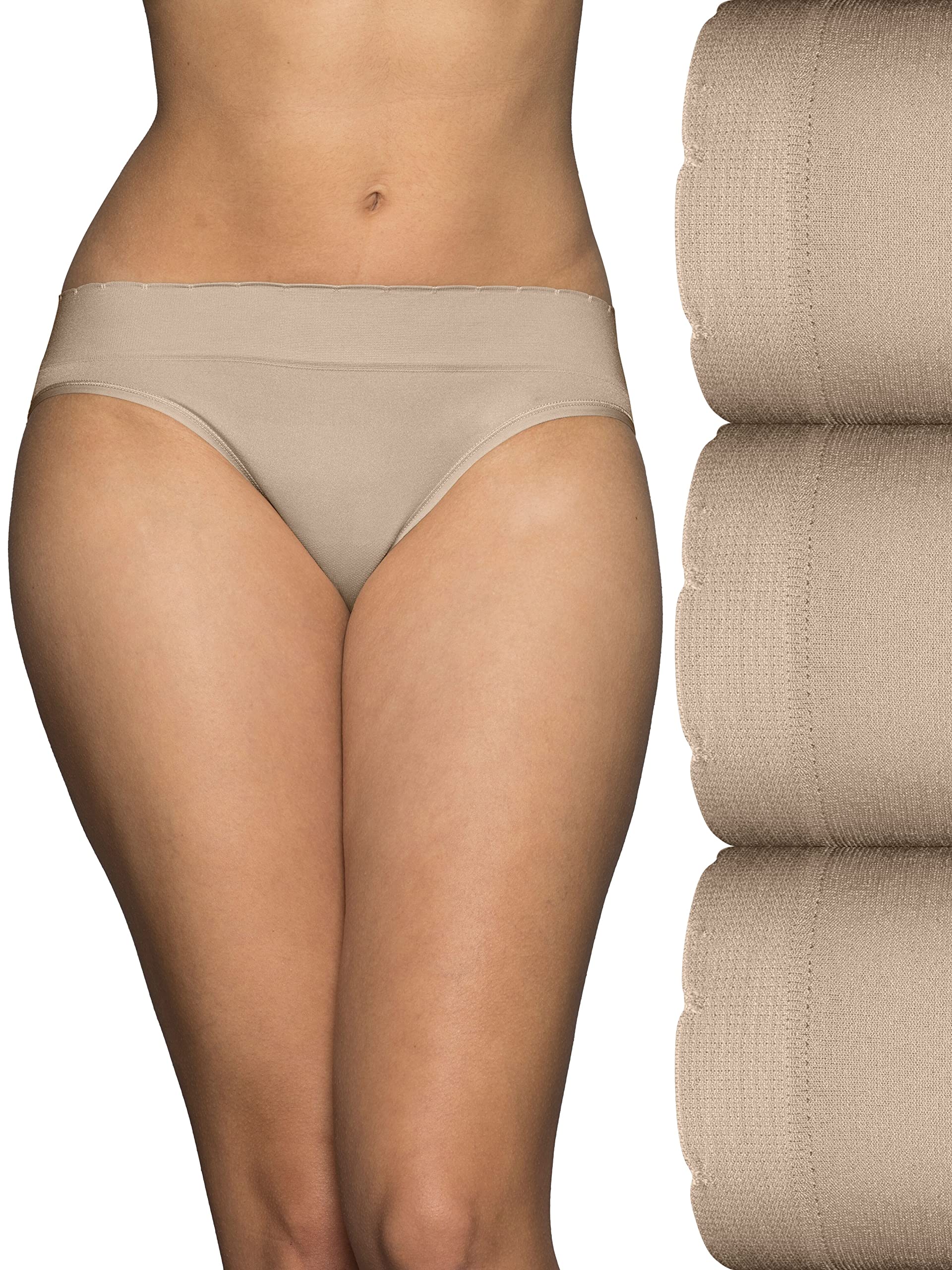 Vanity Fair womens Seamless Underwear, Light Smoothing, No Pinch No Show