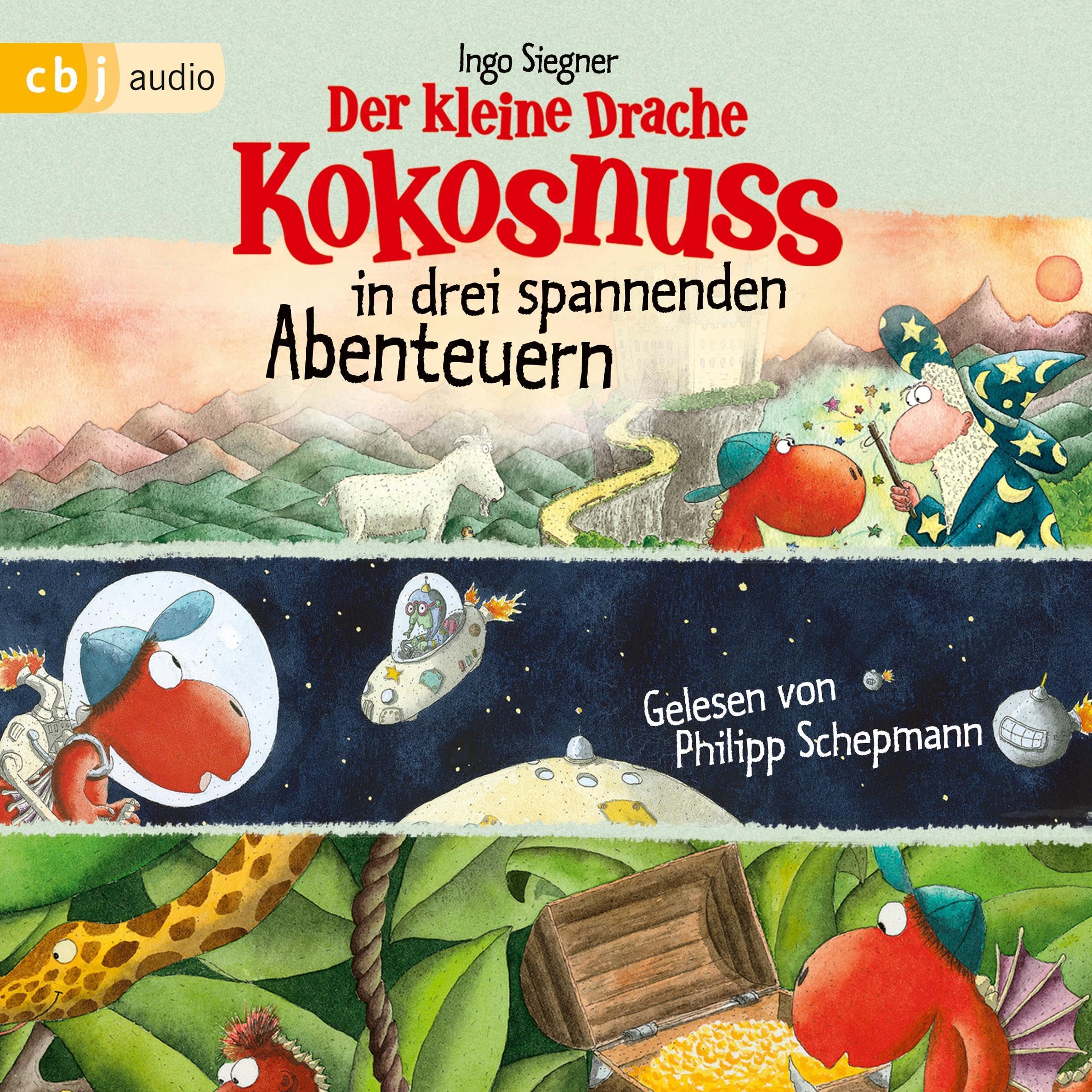 Cover art for Der kleine Drache Kokosnuss in drei spannenden Abenteuern