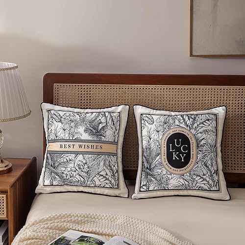 Miniatura 5 de Velvet Luxury Series - Fundas de almohada decorativas, fundas de cojín decorativas para sofá, cama (paquete de 2, beige, 18 x 18 pulgadas, cuadrados)