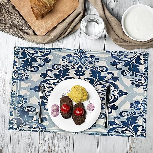 Miniatura 4 de Juego de 4 manteles individuales decorativos de Lake House, decoración de lago para el hogar, manteles individuales rústicos de paleta de lago para