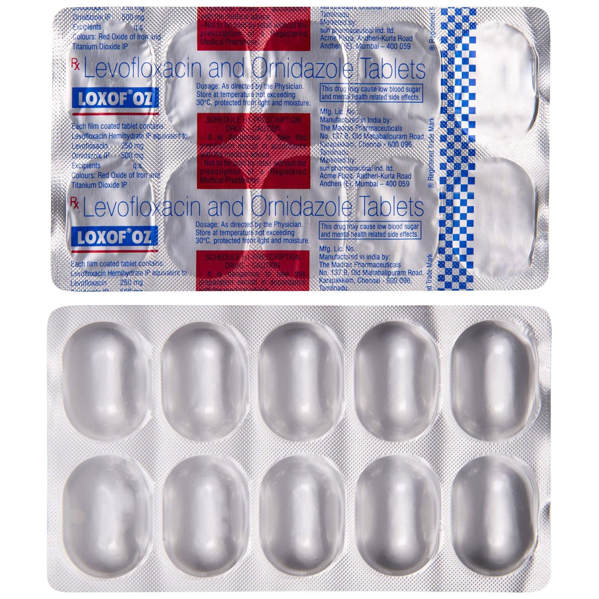 Loxof OZ - Strip of 10 Tablets
