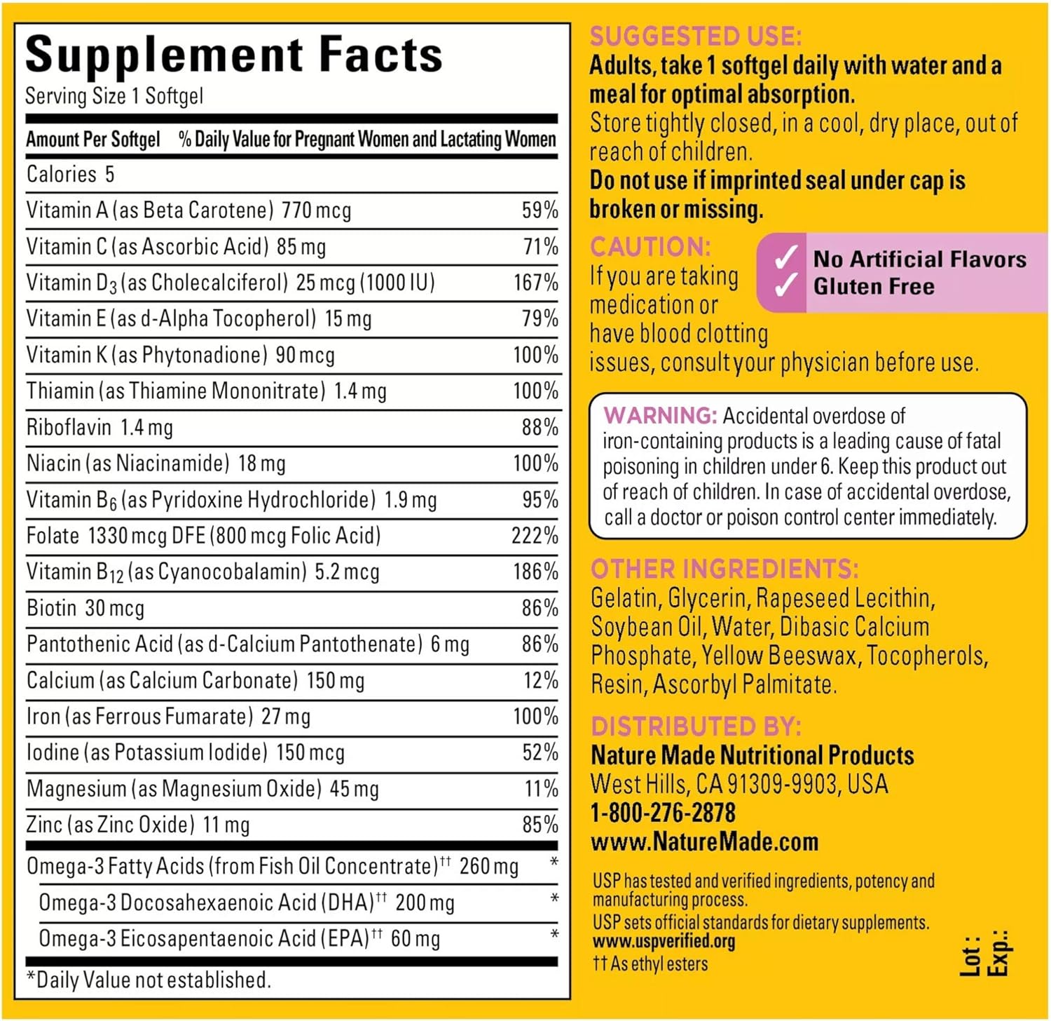 70% оƒƒ Dіѕсоunt Nature Made Prenatal Multivitamin with 200 mg DHA, Multivitamin to Support Baby Development and Mom, 110 Softgels, 110 Day Supply Nеw Dеаl Nature Made Prenatal Multivitamin with 200 mg DHA, Multivitamin to Support Baby Development and Mom, 110 Softgels, 110 Day Supply