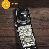 Vista 9 de Teléfono con cable AT&T 688 pies, Negro