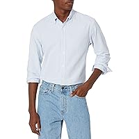 Amazon Essentials Camicia Oxford a Maniche Lunghe dalla vestibilità Standard Uomo
