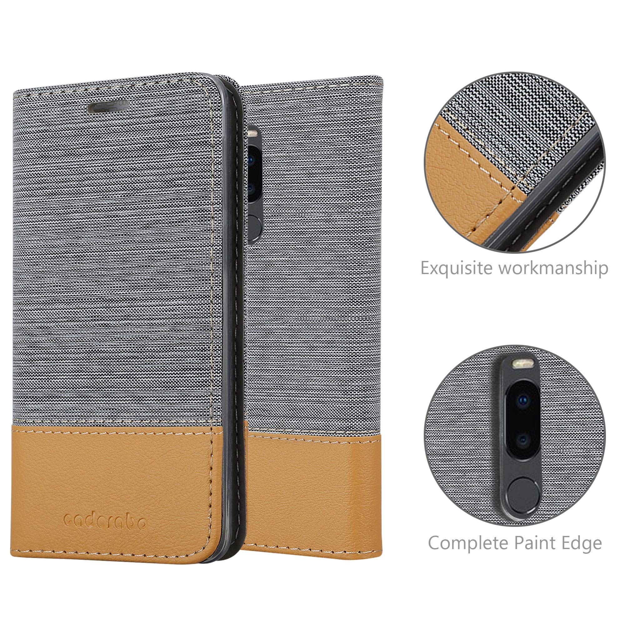 Cadorabo Custodia Libro per MEIZU NOTE 8 in GRIGIO CHIARO MARRONE - con Vani di Carte, Funzione Stand e Chiusura Magnetica - Portafoglio Cover Case Cadorabo Custodia Libro per MEIZU NOTE 8 in GRIGIO CHIARO MARRONE - con Vani di Carte, Funzione Stand e Chiusura Magnetica - Portafoglio Cover Case
