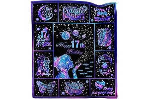 Dulkjio 17th Birthday Throw Blanket