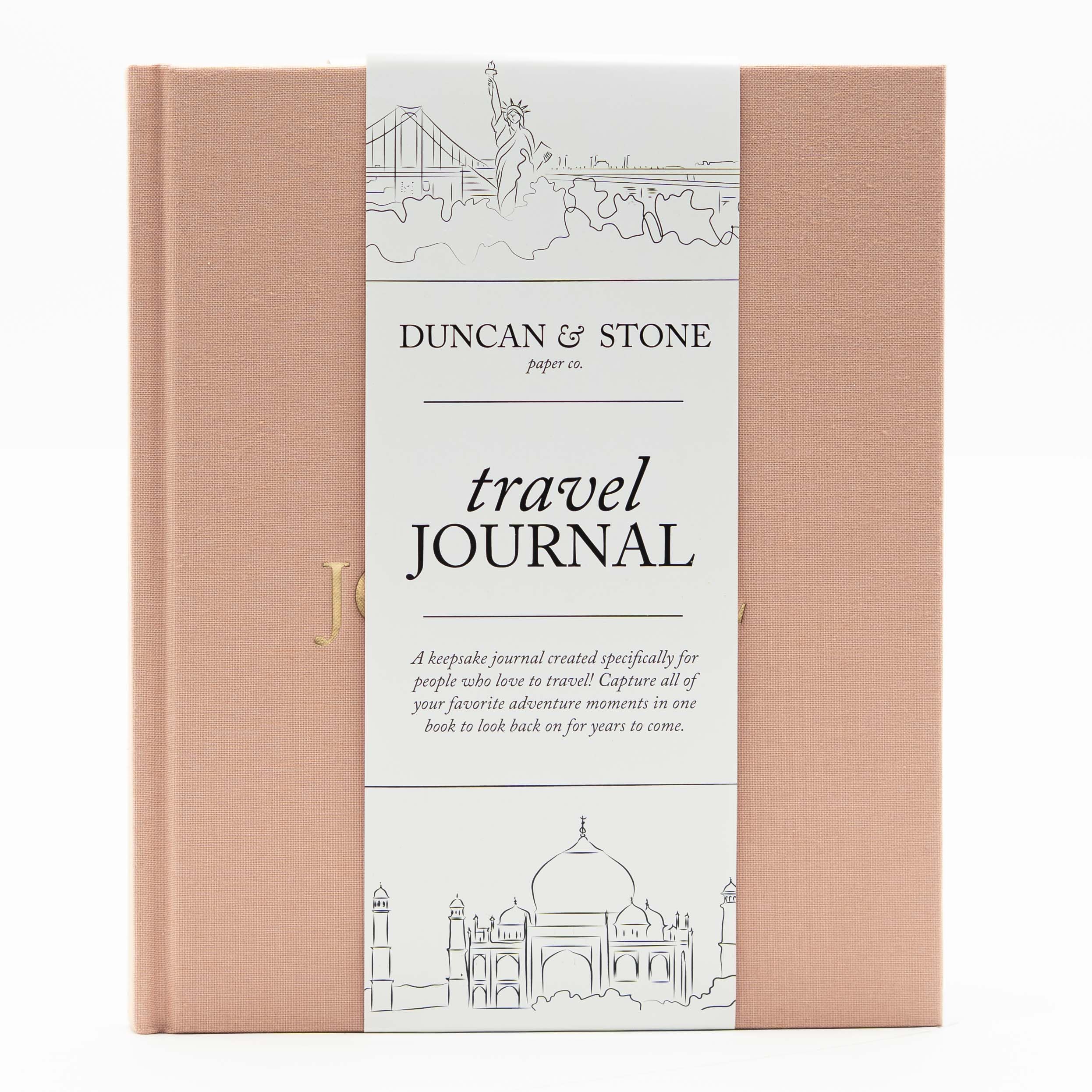 Diario de viaje de Duncan & Stone - Rose | Recuerdo de aventura | Registro de vacaciones, campamento y viaje por carretera | Regalo para viajeros