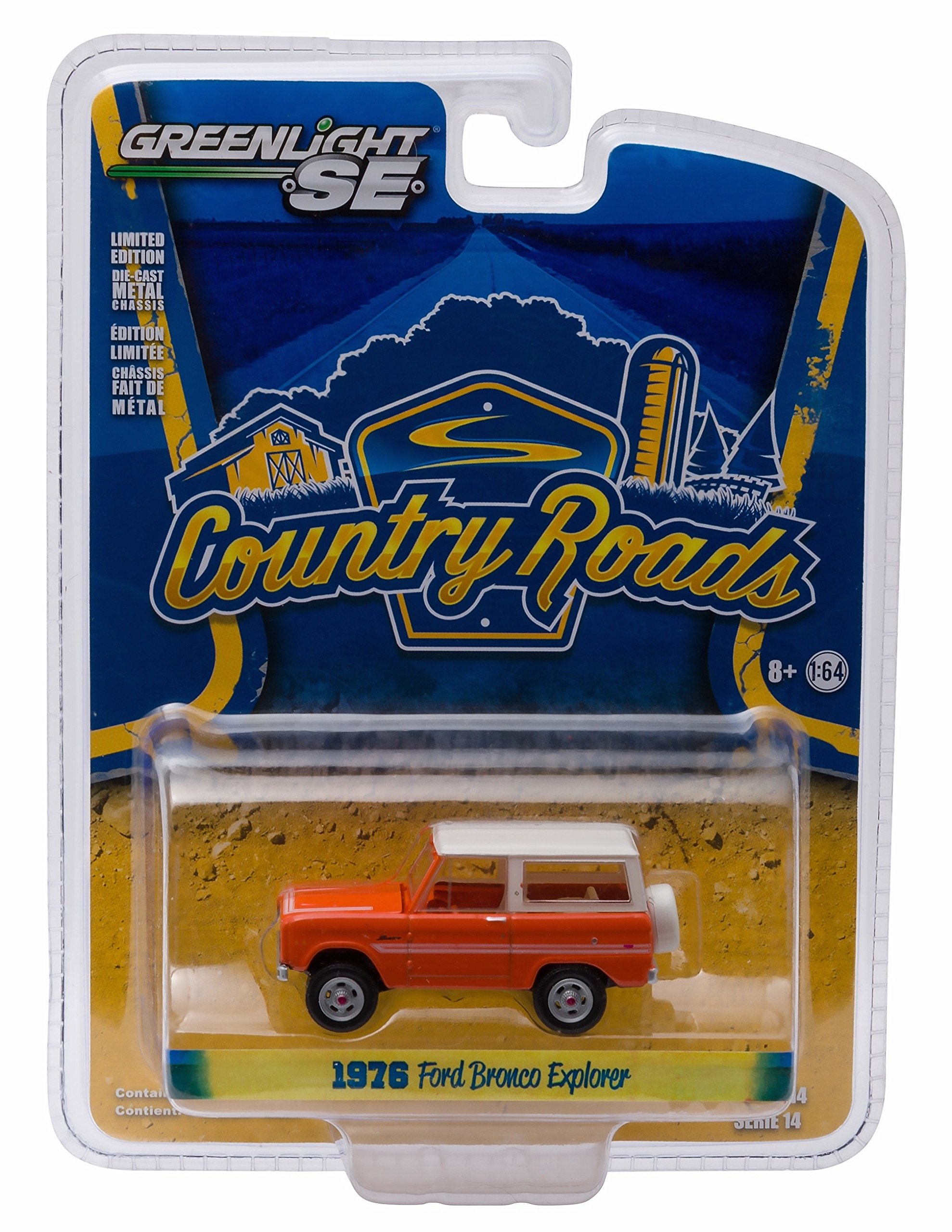 Greenlight 1976 Ford Bronco Explorer Country Roads Series 14 2016 Collectibles 1:64 Scale Die-Cast Vehicle
