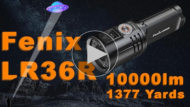 Fenix LR36R 10,000 Lumen Super Bright LED and LEP Flashlight