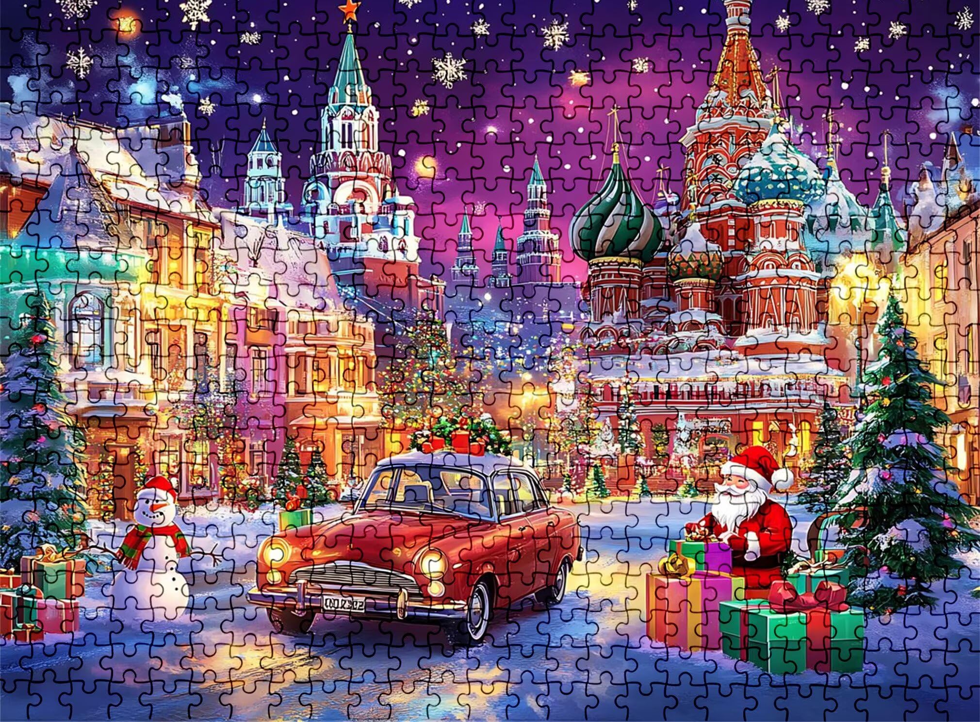 Puzzle 3000 elementów, drewniane puzzle dla dorosłych - Impossible Puzzle 122 x 81 cm niffy gra myśleniowa i łamigłówka dla kobiet i mężczyzn, gra rodzinna na wieczory z grami, prezent dla kobiet