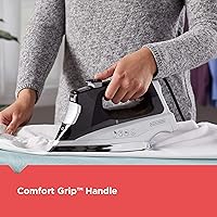 Vista 6 de BLACK+DECKER Plancha de vapor profesional Allure Digital, D3060, 30% más vapor, punta de precisión, suela de acero inoxidable, función de vapor