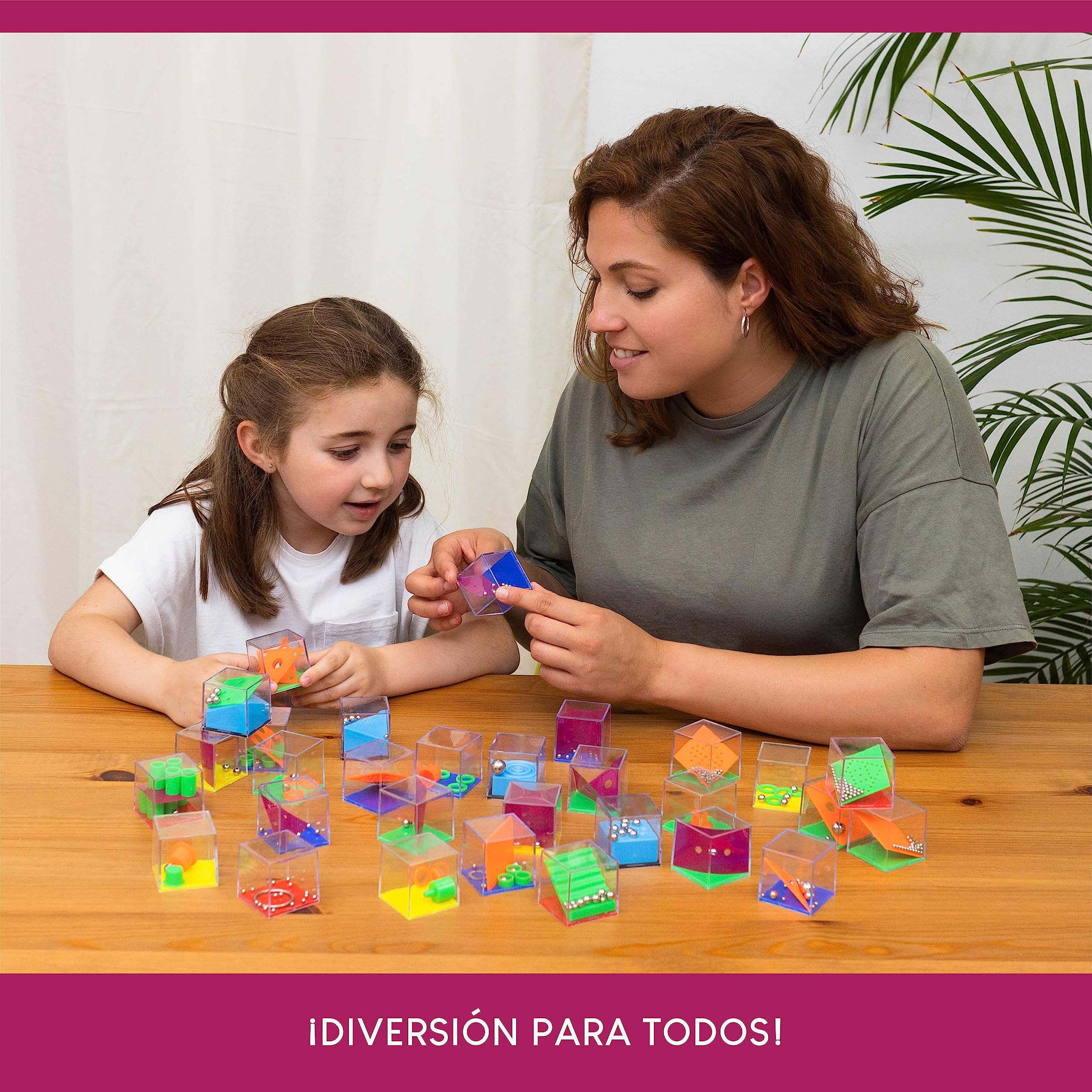 BONNYCO Cubos Rompecabezas Niños Pack 30 Regalos Cumpleaños Niños Colegio. Detalles Cumpleaños Infantil, Relleno Piñata. Regalitos Invitados, Regalos Alumnos Primaria. Mini Juegos para Regalar