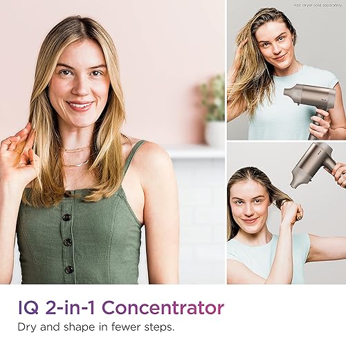 Miniatura 4 de Shark XSKHD121CA IQ Concentrador 2 en 1, boquilla de fijación preestablecida automática para secadores HyperAIR, herramienta de peinado, para