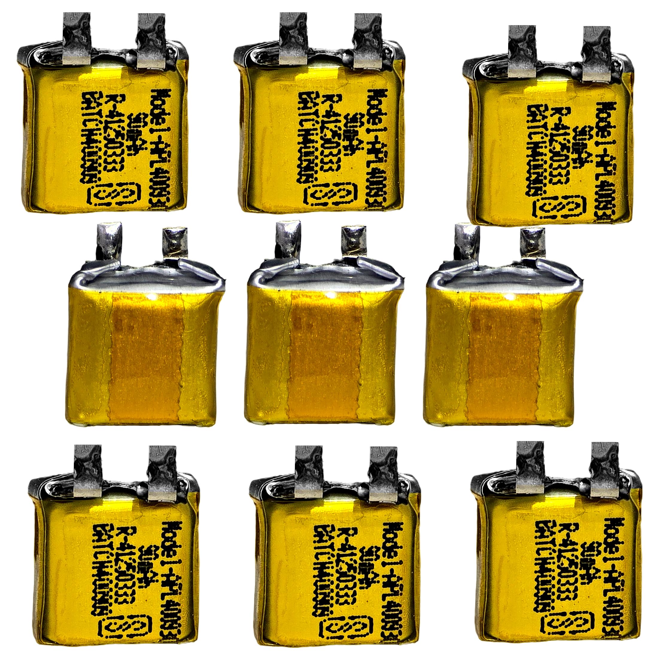 Digital Craft 9PC 3.7V 90mAh Lithium Polymer Rechargeable Battery LiPo Mini Cell for TWS Earbuds Earpods Earphones Compact Lightweight High Performance,9pc of Battery,-image-42