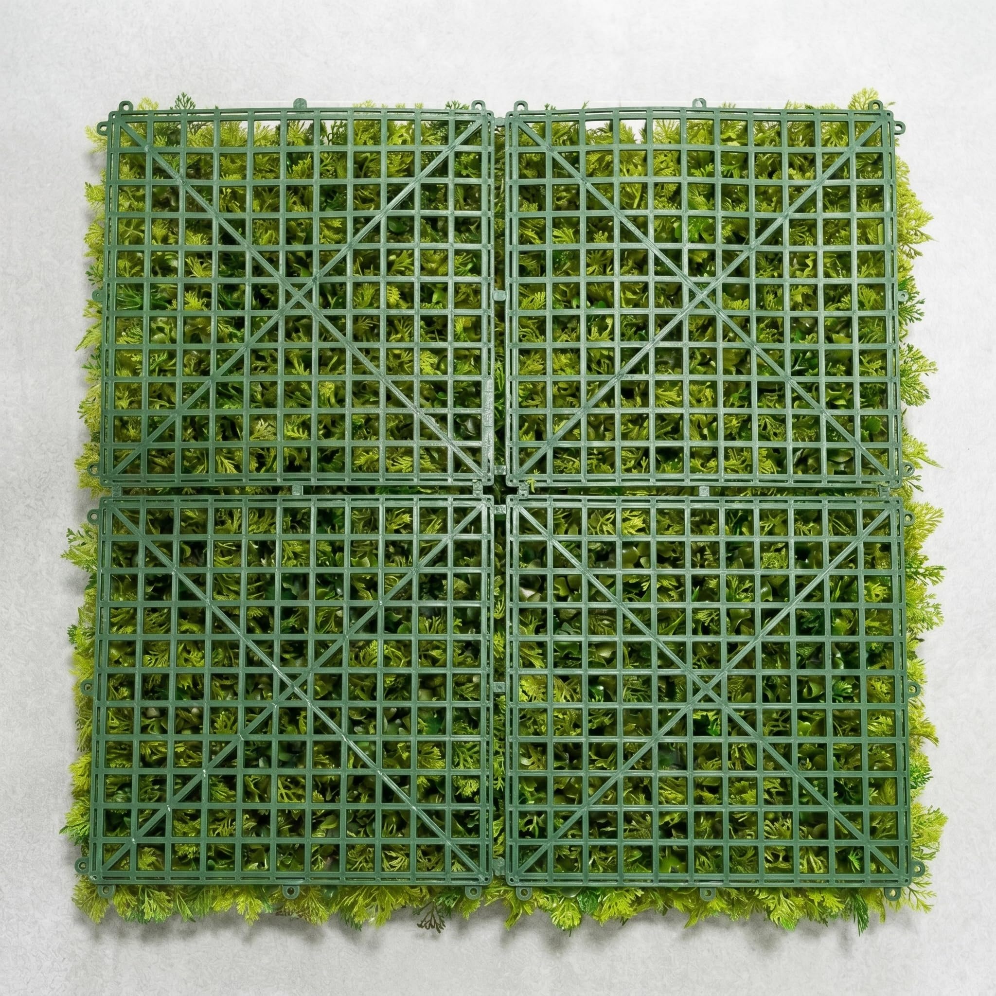 BONERVA | Jardín Artificial Vertical México | Pack 4 Piezas 50x50 cm | Planta Artificial de Diseño para paisajismo, hogar o jardín | MAL1213