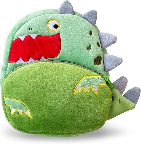 Svitbag Mochila pequeña de dibujos animados de animales pequeños con correas ajustables para niños y niñas, Dinosaurio