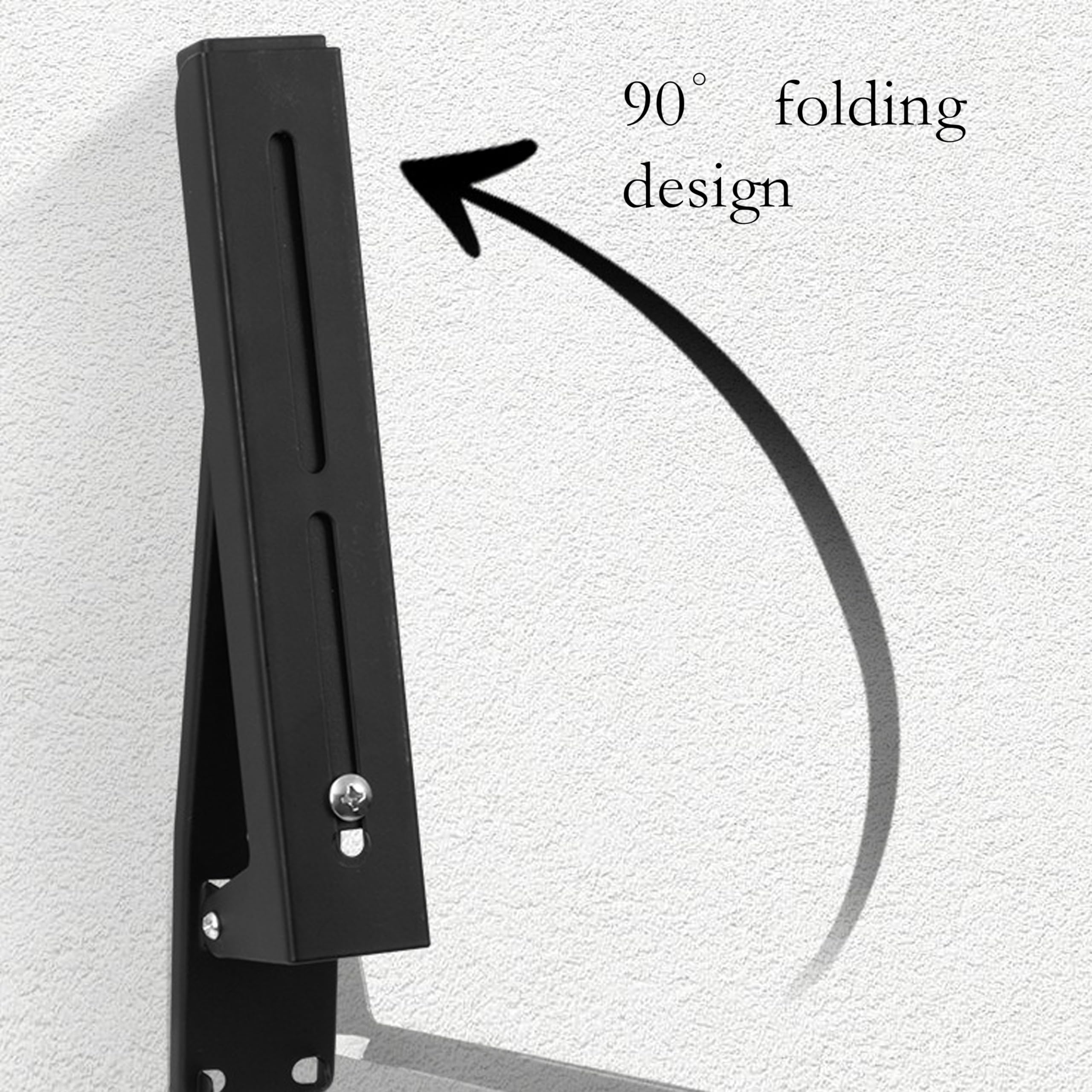Wall Mount Microwave Shelf - Black -7