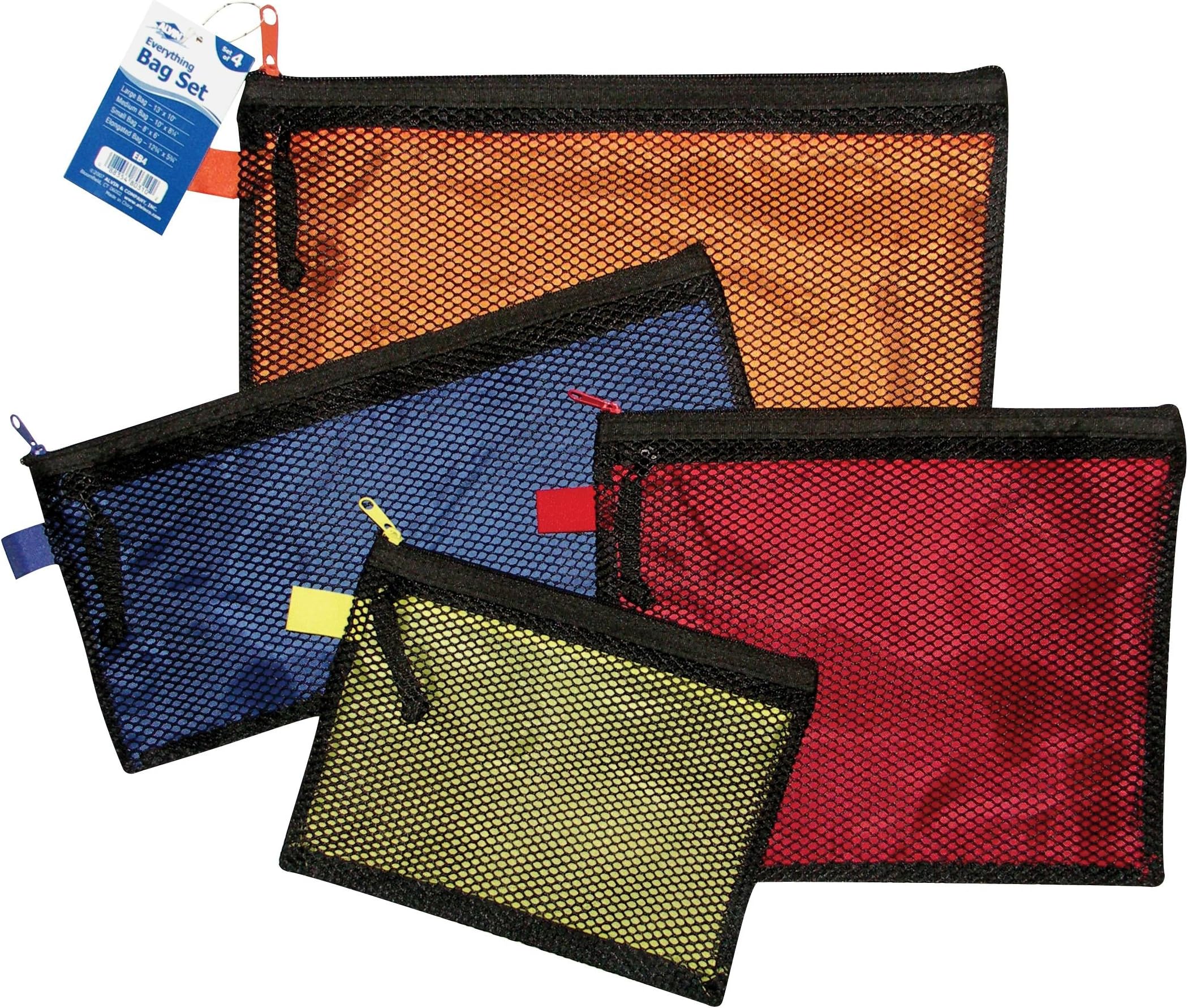 Alvin, EB4, Everything Bag Set, Mesh Pouches - 4 Pieces, Assorted Sizes