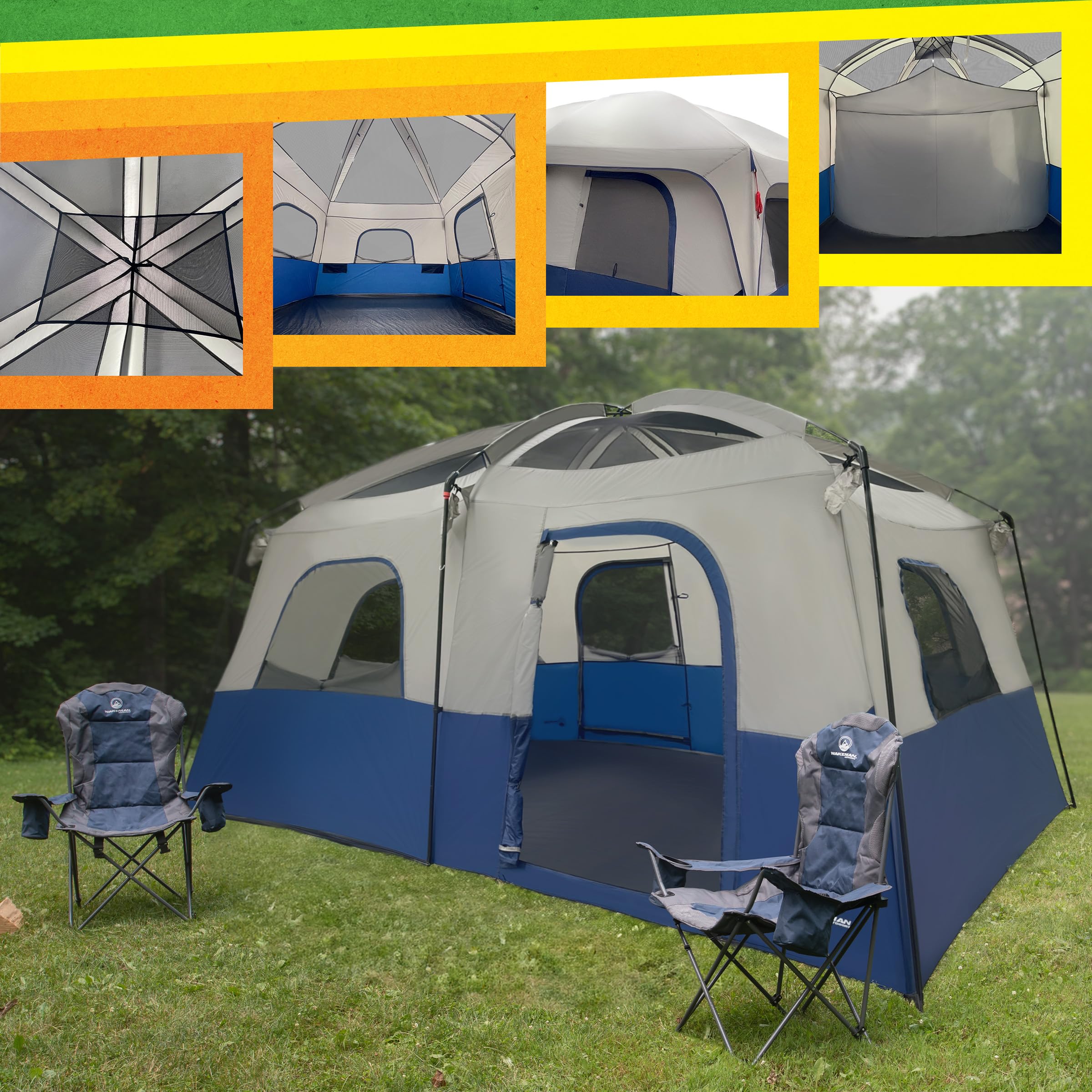 Amazon.com : 10 Person Camping Tent - Large Outdoor Tent with Room