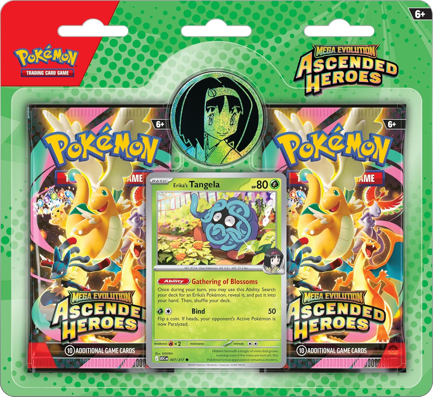 Pokemon TCG: Mega Evolution: Ascended Heroes: 2-Pack Blister (Random Promo)