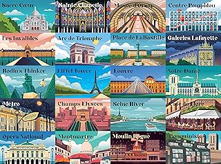 Paris Landmark Jigsaw Puzzles Stunning â€“ 1000 Piece Puzzle for Adults/Travel Puzzle/Jigsaw Puzzle Stunning/Puzzles for Adults 1000 Pieces and Up/ 20