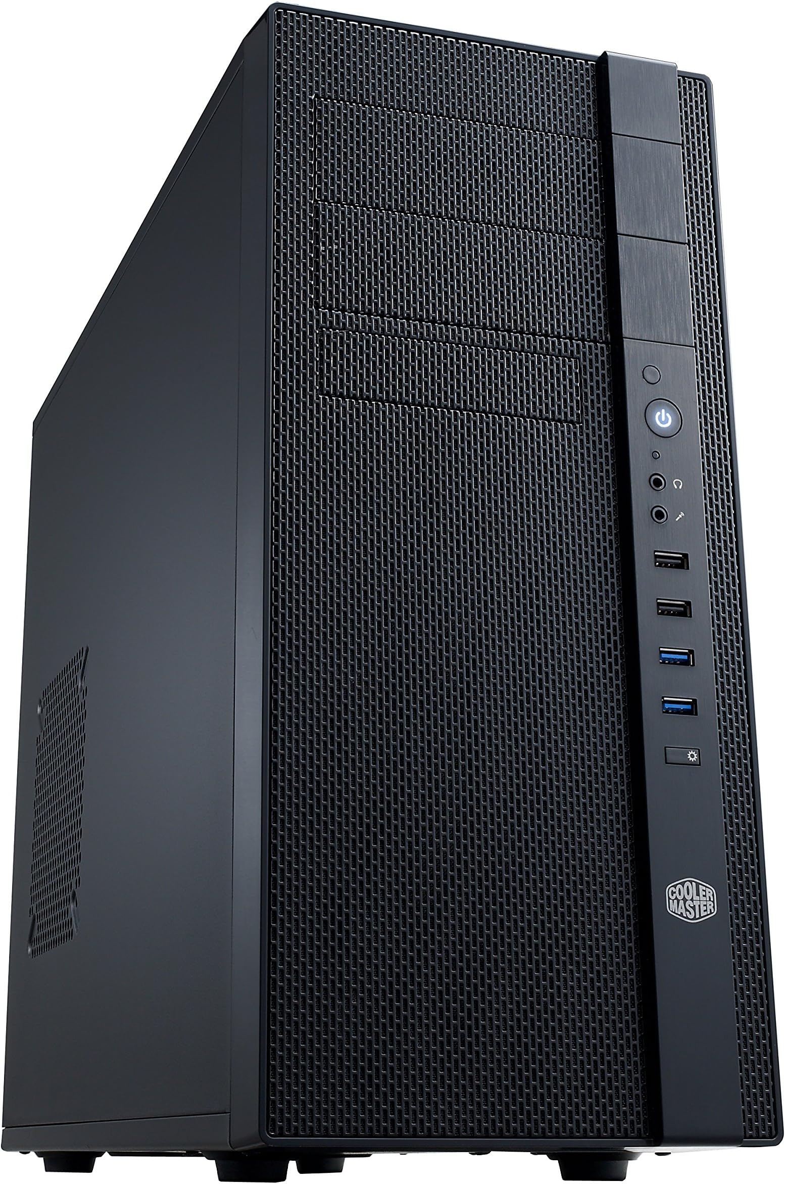 N400 NSE-400-KKN2 Mid-Tower Fully Meshed Front Panel Computer Case (Midnight Black)