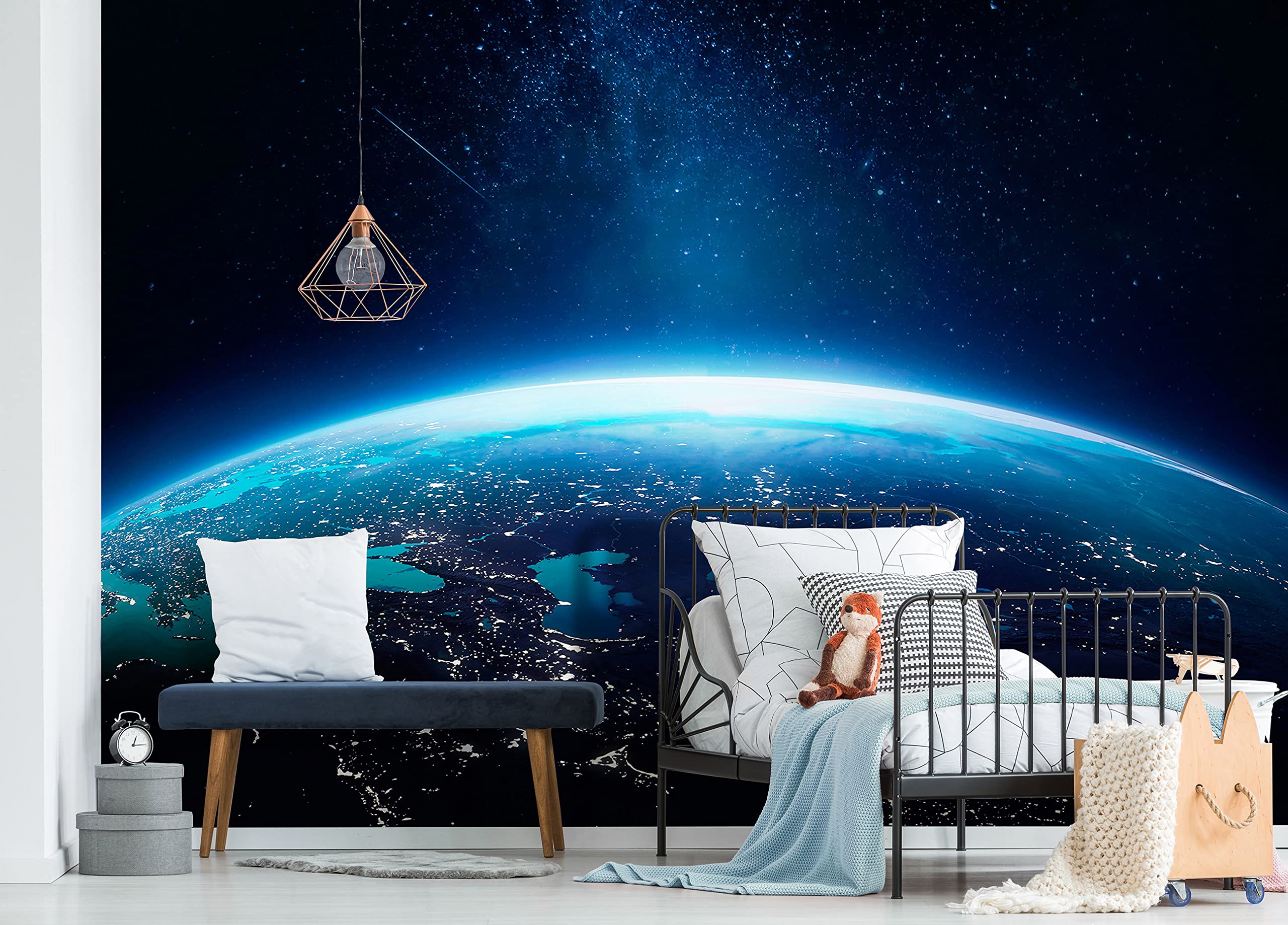WallArena - fototapeta z włókniny Kosmos, 208 x 146 cm - fototapeta - tapeta do salonu sypialni - tapeta z włókniny tapeta ścienna efekt 3D - wraz z klejem - gwiazdy