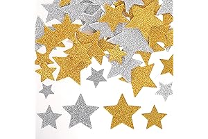 Star Foam Stickers, 200Pcs Glitter Self-Adhesive