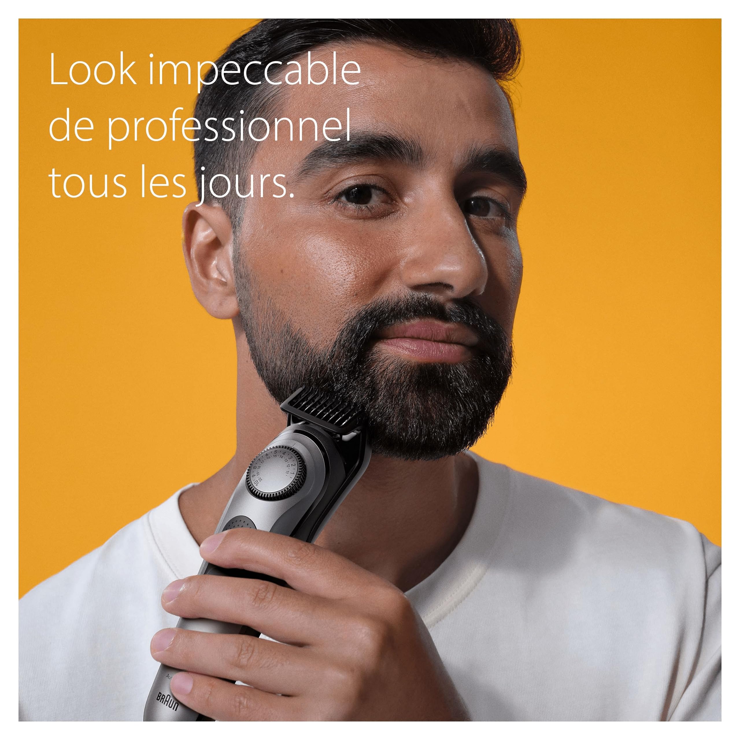 Braun Tondeuse À Barbe Professionnelle Series 7 BT7420, Electrique, ProBlade, Rasoir de Précision, Styling Grâce À 40 Réglages De Longueurs, Accessoires, Base De Recharge, Étui De Voyage
