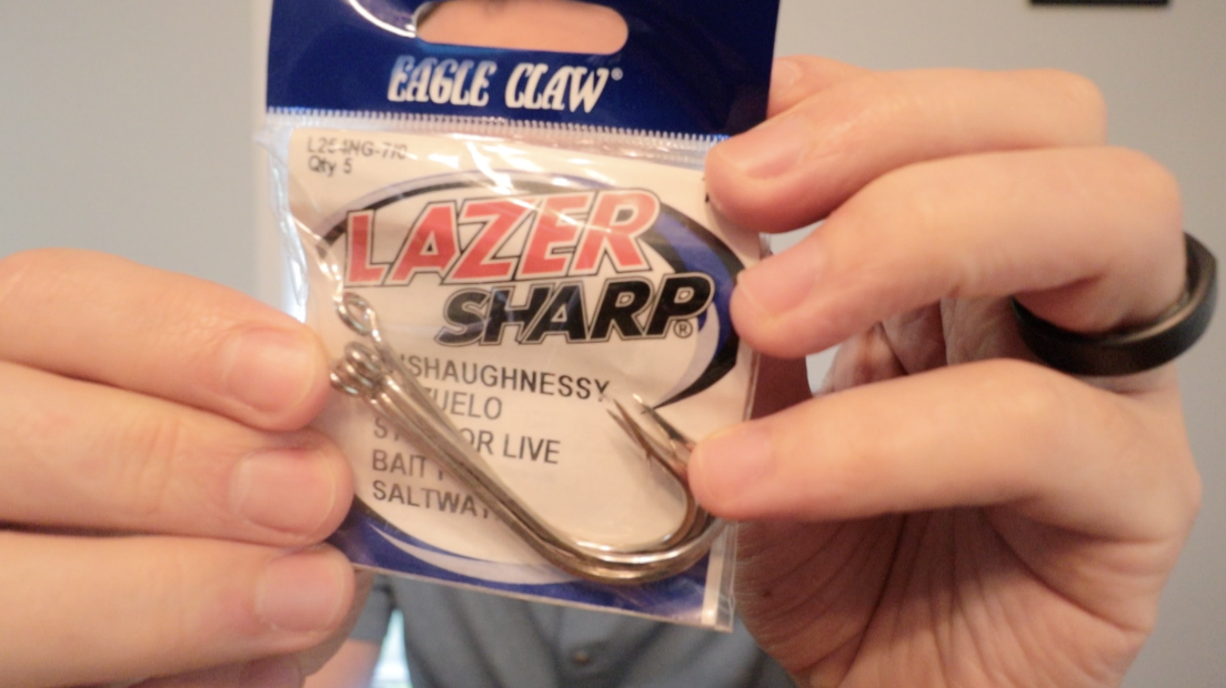 Eagle Claw Laser Sharp O'Shaughnessy Non-Offset Hooks 7/0