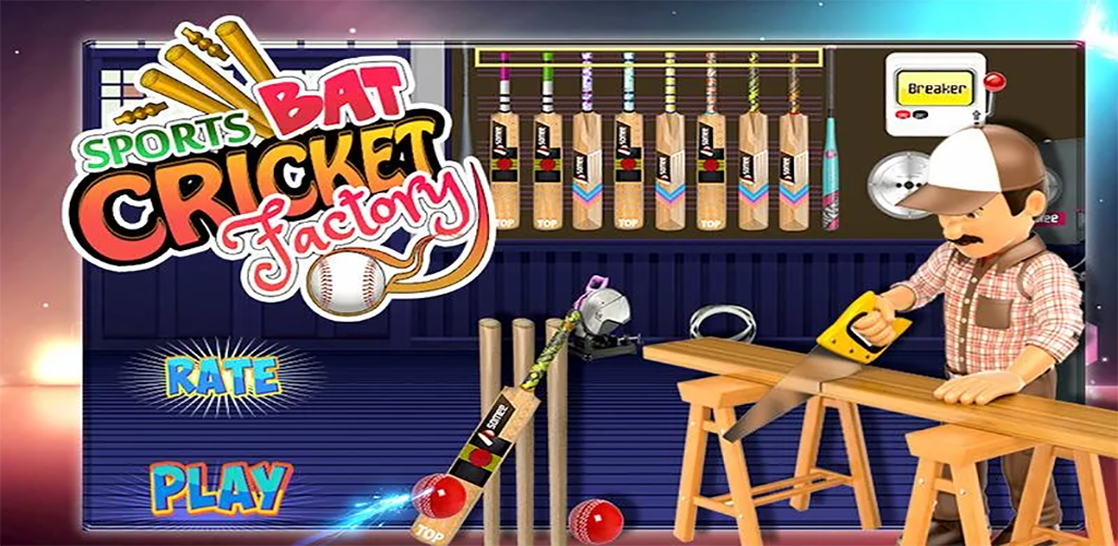 Cricket Bat Maker Factory Bat Making Game for