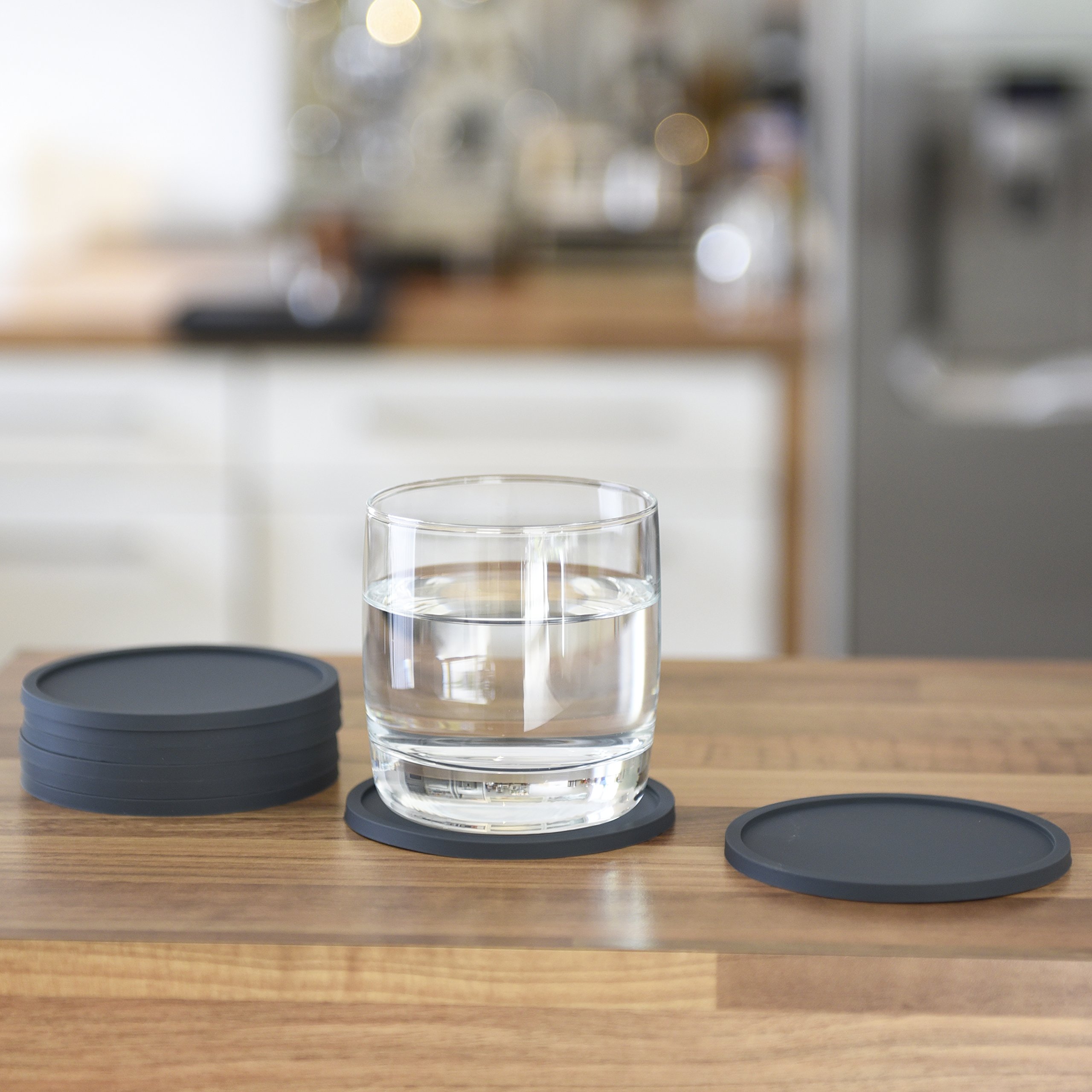8 Pezzi sottobicchieri Silicone,Sottobicchieri per Bicchieri