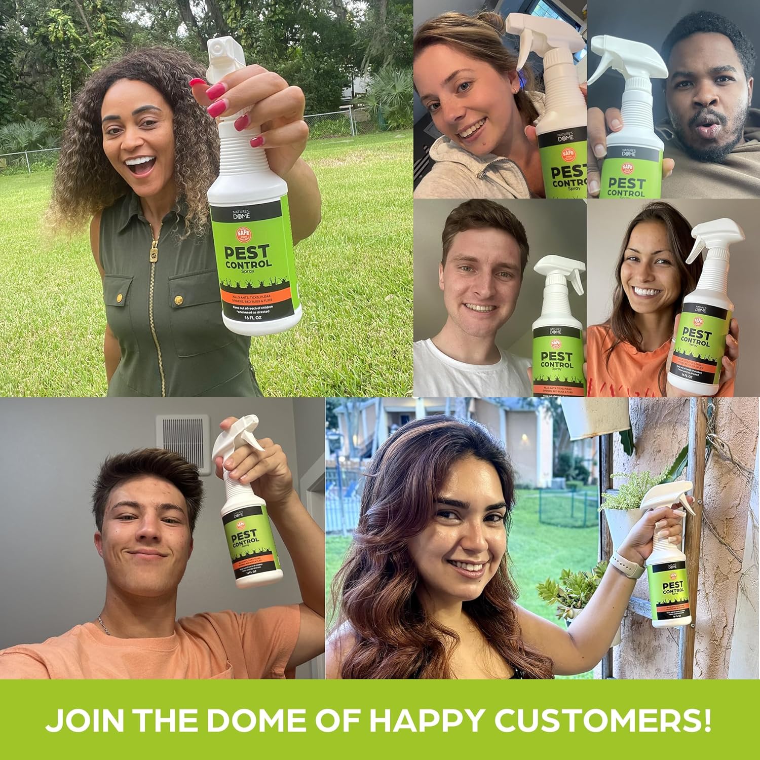 Nature’s Dome Pest Control Bundle – 1 Gallon Eco Spray + 3.4 oz Bed Bug Spray